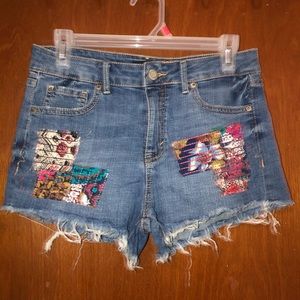 High Waisted Denim Shorts